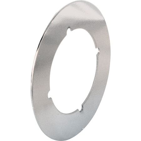 Prime-Line Lock Back Plate, 3-1/2 in., Stamped Steel Construction, Nickel Plated, PK2 MP9517